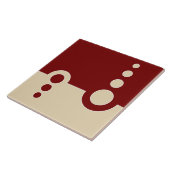 Geometrisch, abstract patroon, modern, cirkels tegeltje (Zijkant)