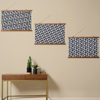 Geometrisch Abstract Patroon Modern Elegant Chic Hangend Wandkleed