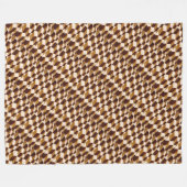 Geometrisch Abstract Patroon Traditioneel Fleece Deken (Voorkant (Horizontaal))