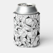 Geometrisch Abstract: Polygonale achtergrondkunst. Blikjeskoeler (Blikje Achterkant)