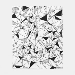 Geometrisch Abstract: Polygonale achtergrondkunst. Fleece Deken