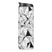 Geometrisch Abstract: Polygonale achtergrondkunst. Thermosbeker (Geroteerd rechts)