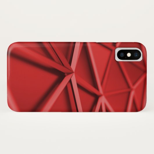 geometrisch abstract rood Case-Mate iPhone case (Achterkant (horizontaal))