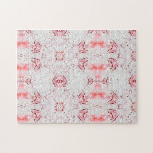 Geometrisch abstract roze roze roze roze roze roze legpuzzel (Horizontaal)