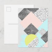 Geometrisch Abstract Scandi-ontwerp Briefkaart (Voorkant / Achterkant)