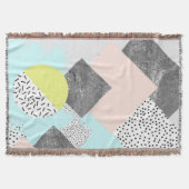 Geometrisch Abstract Scandi-ontwerp Deken (Voorkant)
