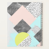 Geometrisch Abstract Scandi-ontwerp Planner (Achterkant)