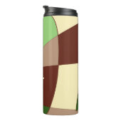 Geometrisch abstract thermosbeker (Geroteerd rechts)