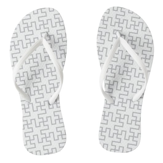 Geometrisch Abstract vloerontwerp Teenslippers (Voetbed)