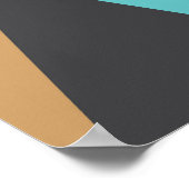  geometrisch: Abstracte illustratie. Poster (Hoek)