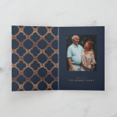  Geometrisch, Art Deco Jubileum Kaart (Binnen)