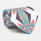 Geometrisch artistiek Abstract patroon Stropdas (Opgerold)