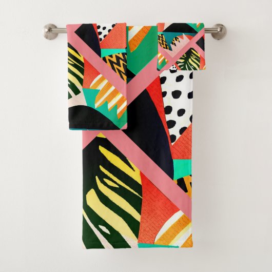 geometrisch bad handdoek (Insitu)