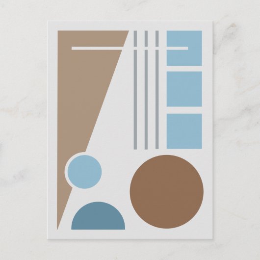 Geometrisch Balans Abstract Ontwerp Briefkaart (Voorkant)