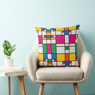 Geometrisch Bauhaus patroon Kussen