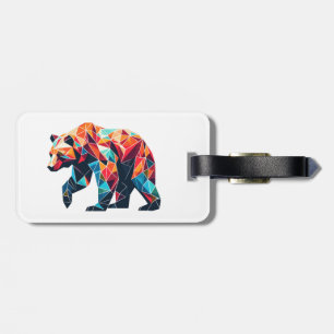 Geometrisch Beer Bagagelabel