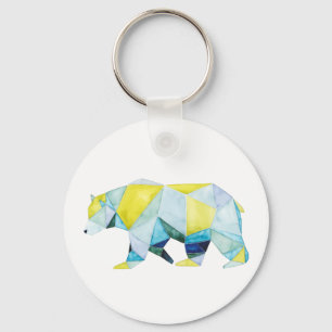 Geometrisch Beer Sleutelhanger