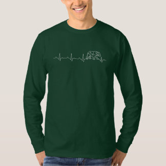 Geometrisch beer van hartslag t-shirt