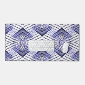 Geometrisch blauw..... bureaumat (Keyboard & Muis)