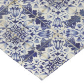  Geometrisch Blauw-heuppatroon Korte Tafelloper (Hoek)