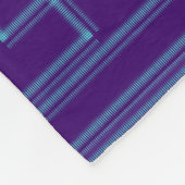 Geometrisch blauw patroon fleece deken (Hoek)