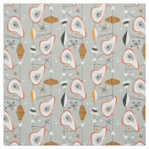 Geometrisch Blauwgroen en blauw patroon Stof