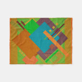 Geometrisch Brahaus Fleece Deken (Voorkant (Horizontaal))