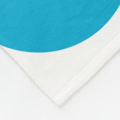 Geometrisch Brahaus met typografie Fleece Deken (Hoek)