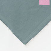 Geometrisch Brahaus met typografie Fleece Deken (Hoek)