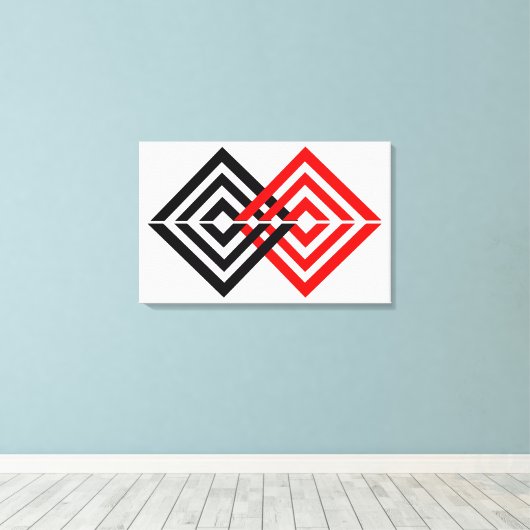 Geometrisch Canvas Afdruk (Insitu (Houten vloer))