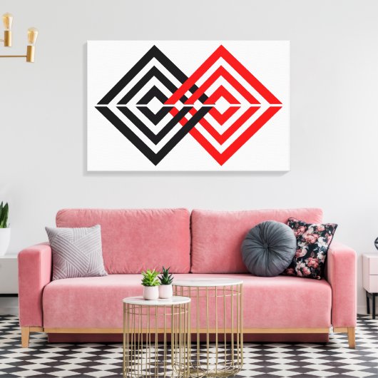 Geometrisch Canvas Afdruk (Insitu (Woonkamer))