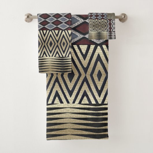 "Geometrisch chique voor uw badkamer" Bad Handdoek (Insitu)