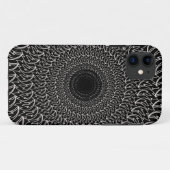 Geometrisch concentrisch herhalend patroongolfblad Case-Mate iPhone case (Achterkant (horizontaal))