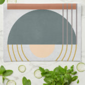 Geometrisch daglicht III Theedoek (Gevouwen)