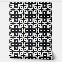 Geometrisch Deco Modern Classy Chic Zwart-Wit