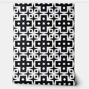Geometrisch Deco Modern Classy Chic Zwart-Wit Behang
