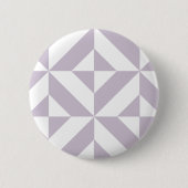 Geometrisch decoderpatroon van Bleek-koellade Ronde Button 5,7 Cm (Voorkant)