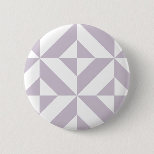 Geometrisch decoderpatroon van Bleek-koellade Ronde Button 5,7 Cm (Voorkant)