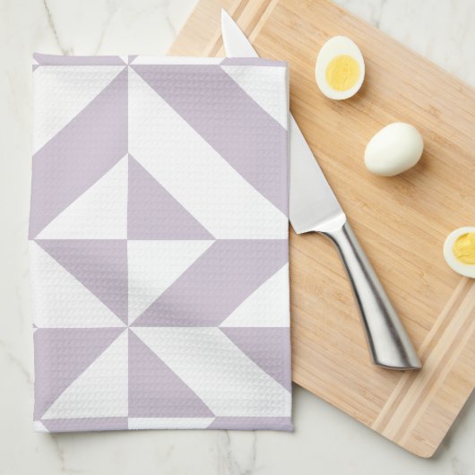 Geometrisch decoderpatroon van Bleek-koellade Theedoek (Quarter Fold)