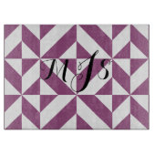 Geometrisch decoderpatroon van wapengraatmonogram snijplank (Voorkant)