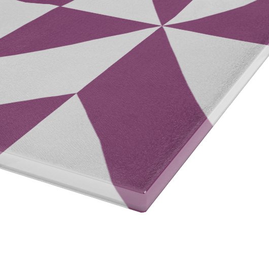 Geometrisch decoderpatroon van wapengraatmonogram snijplank (Hoek)