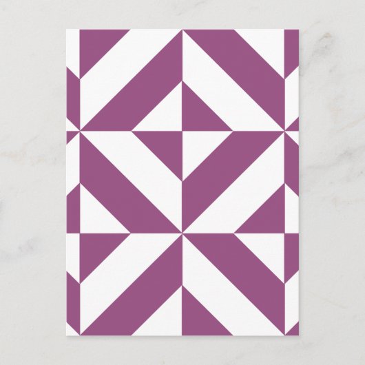 Geometrisch decoderpatroon wapengrafiek briefkaart (Voorkant)