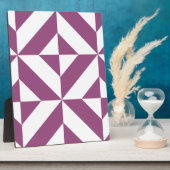 Geometrisch decoderpatroon wapengrafiek fotoplaat (Zijkant)