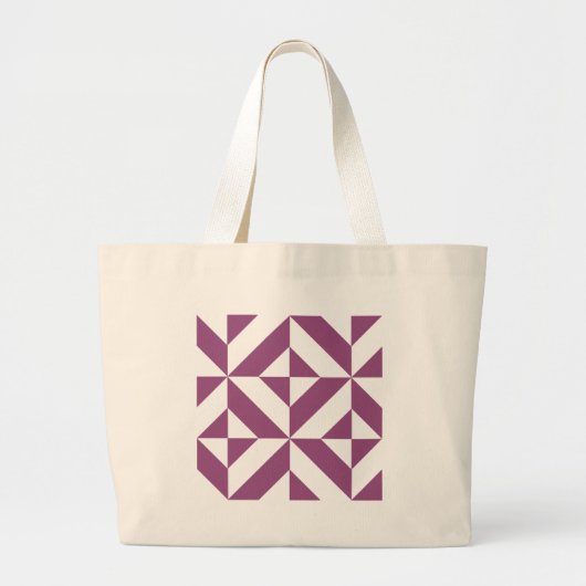 Geometrisch decoderpatroon wapengrafiek grote tote bag (Voorkant)
