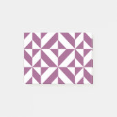 Geometrisch decoderpatroon wapengrafiek post-it® notes (Voorkant)