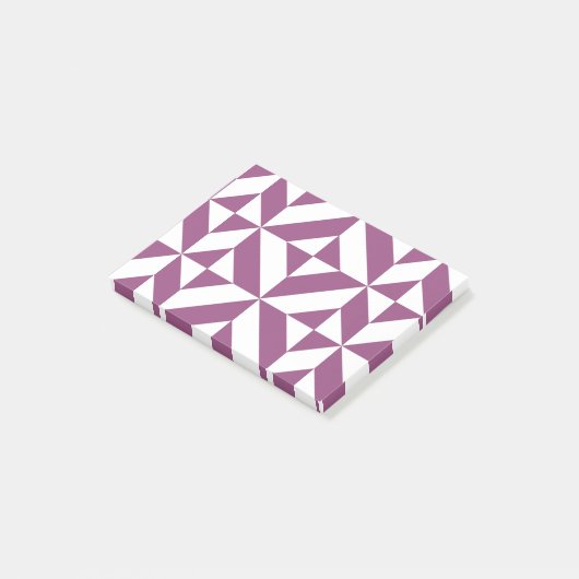 Geometrisch decoderpatroon wapengrafiek post-it® notes (Schuin)