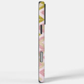 Geometrisch diamantpatroon in roze en olijfgroen Case-Mate iPhone case (Achterkant / Rechts)