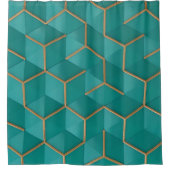 geometrisch douchegordijn (Voorkant)