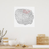 Geometrisch driehoeksontwerp poster (Keuken)