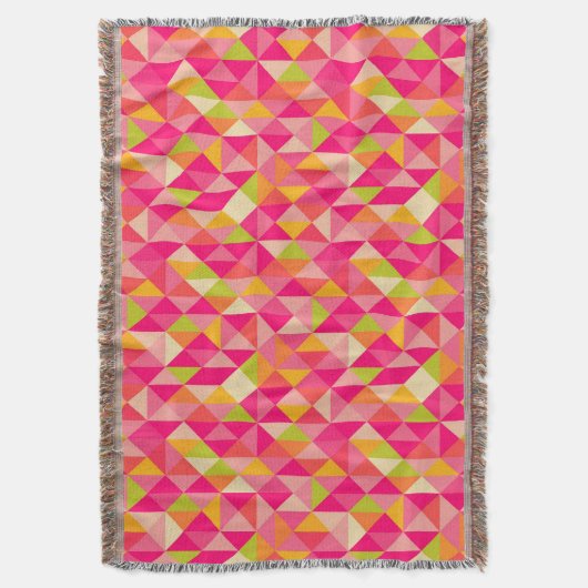 Geometrisch driehoekspatroon deken (Voorkant Verticaal)